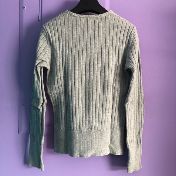 2/$30‼️Tommy Hilfiger V neck grey Sweater - Picture 3 of 6